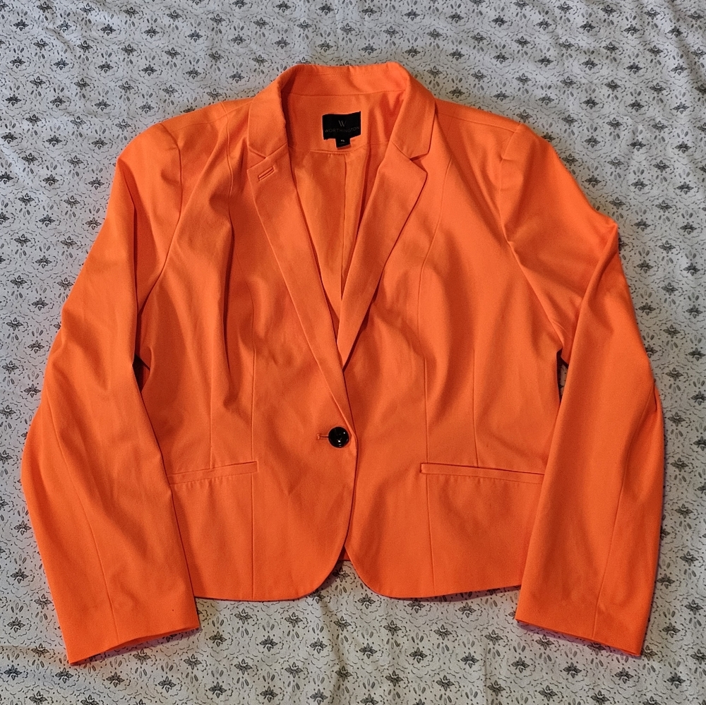 Worthington Neon Orange Blazer